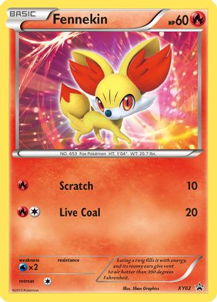 Fennekin XY02 - XY Promos Holofoil - Promo