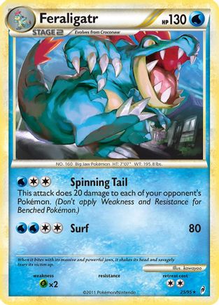 Feraligatr (25/95) - Call of Legends Reverse Holofoil - Rare