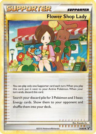 Flower Shop Lady - 074/90 - Undaunted Reverse Holofoil