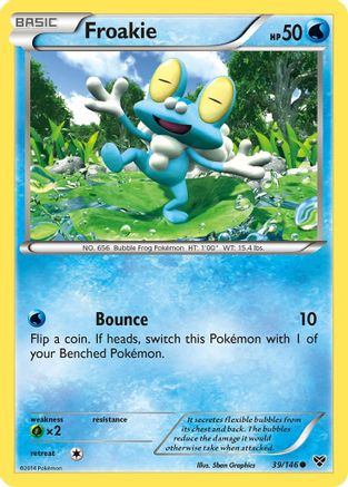 Froakie 039 - XY Base Set Reverse Holofoil - Common