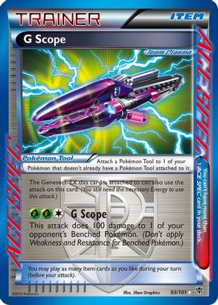 G Scope (Team Plasma) (93/101) - Plasma Blast Holofoil - Rare Ace