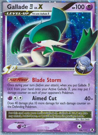 Gallade E4 Lv.X - 106/111 - Rising Rivals Holofoil