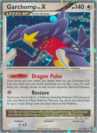 Garchomp LV.X - 097/100 - Majestic Dawn Holofoil