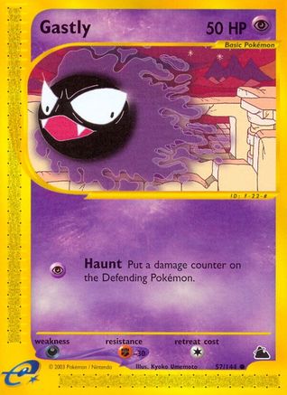 Gastly 057 - Skyridge Reverse Holofoil - Common