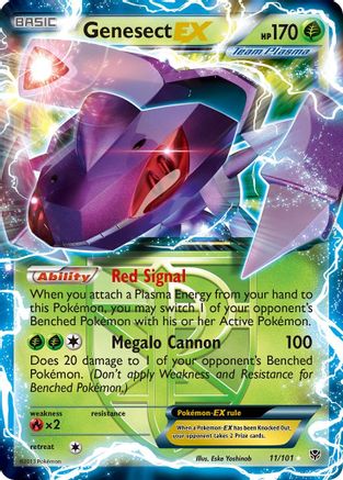 Genesect EX (Team Plasma) (11/101) - Plasma Blast Holofoil - Ultra Rare