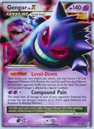 Gengar Lv.X - 097/99 - Arceus Holofoil