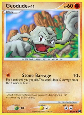 Geodude - 065/99 - Arceus Reverse Holofoil