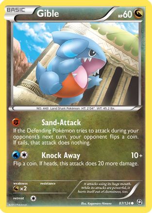 Gible (87) 087/124 - Dragons Exalted Reverse Holofoil - Common