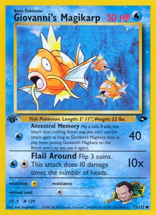 Giovanni's Magikarp 073/132 - Gym Challenge 1st Edition - Common