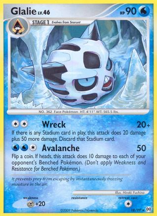 Glalie - 018/99 - Arceus Reverse Holofoil