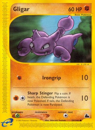 Gligar 059 - Skyridge Reverse Holofoil - Common