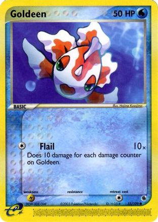 Goldeen 055/109 - Ruby and Sapphire Reverse Holofoil - Common