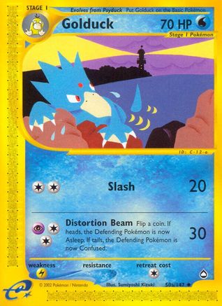 Golduck (50a) 050 - Aquapolis Reverse Holofoil - Uncommon