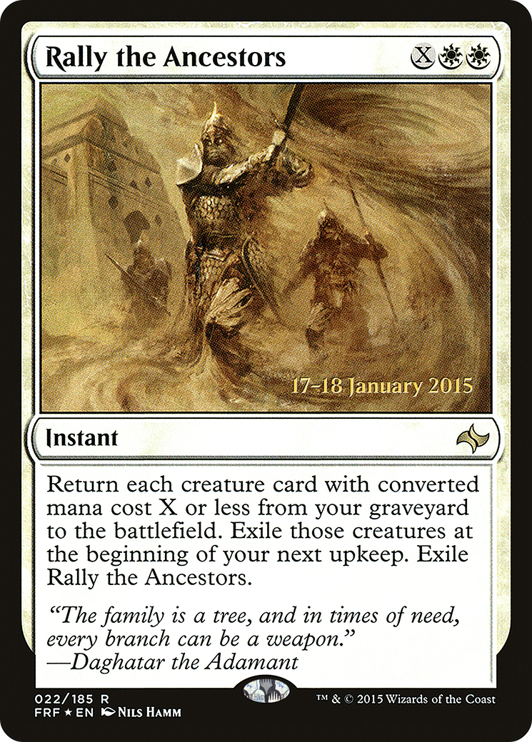 Rally the Ancestors (PRE-22S) - Fate Reforged Promos (Prerelease) Foil