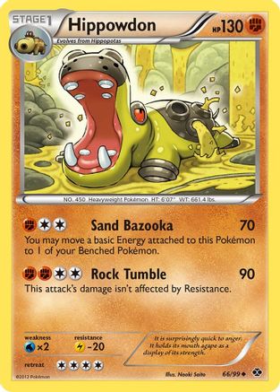 Hippowdon 066 - Next Destinies Reverse Holofoil - Uncommon