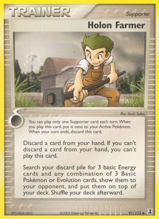 Holon Farmer (91/113) - Delta Species Reverse Holofoil - Uncommon