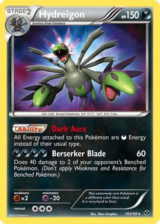 Hydreigon 103 - Next Destinies Holofoil - Secret Rare