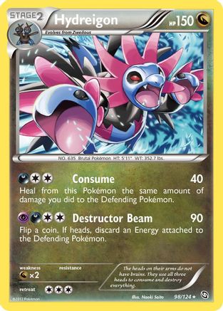 Hydreigon (98) 098 - Dragons Exalted Reverse Holofoil - Rare