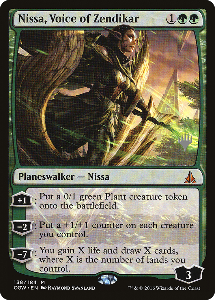Nissa, Voice of Zendikar (PPIKO-138) - Oath of the Gatewatch Promos (Promo Pack)