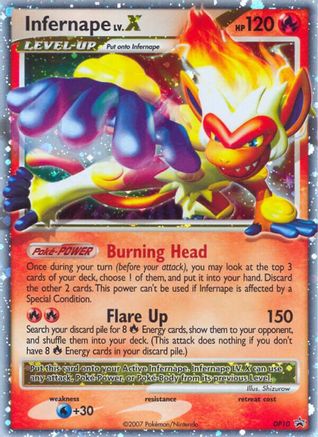 Infernape LV.X (DP10/56) - Diamond and Pearl Promos Holofoil - Promo