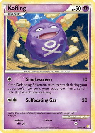 Koffing 070 - HeartGold SoulSilver Normal - Common