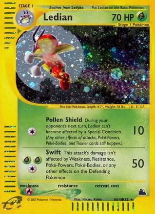 Ledian (H14) H14 - Skyridge Holofoil - Holo Rare