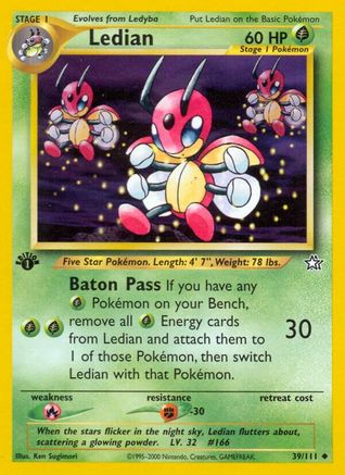 Ledian 039/111 - Neo Genesis 1st Edition - Uncommon