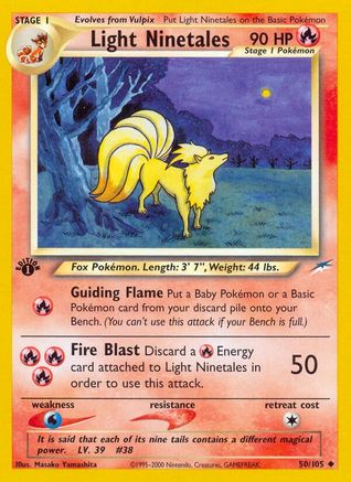 Light Ninetales 050/105 - Neo Destiny 1st Edition - Uncommon