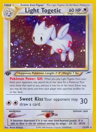 Light Togetic 015/105 - Neo Destiny 1st Edition Holofoil - Holo Rare