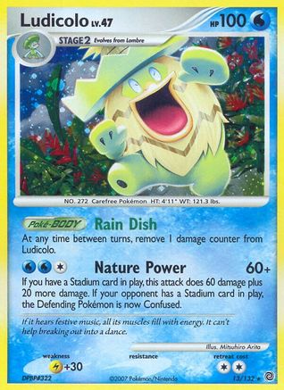 Ludicolo (13/132) - Secret Wonders Reverse Holofoil - Holo Rare