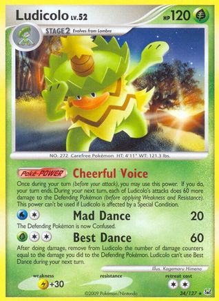 Ludicolo 034/127 - Platinum Normal - Rare
