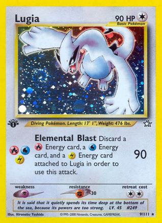Lugia 009/111 - Neo Genesis 1st Edition Holofoil - Holo Rare
