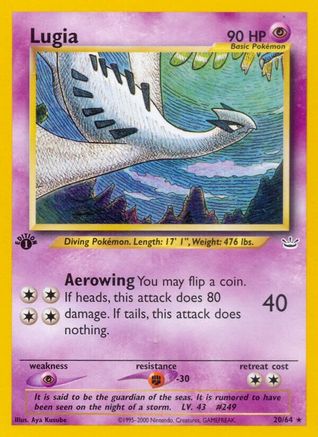 Lugia 020/064 - Neo Revelation 1st Edition - Rare