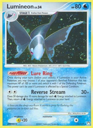 Lumineon (11/123) - Mysterious Treasures Reverse Holofoil - Holo Rare