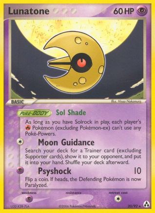 Lunatone 020 - Legend Maker Normal - Rare