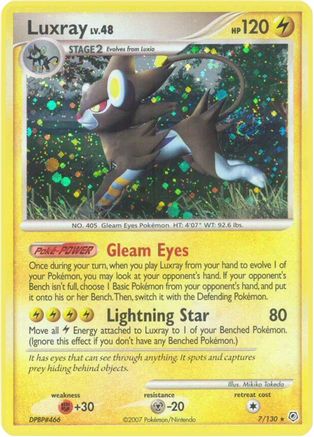 Luxray (7/130) - Diamond and Pearl Holofoil - Holo Rare