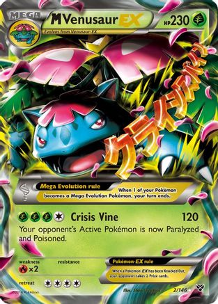 M Venusaur EX 002/146 - XY Base Set Holofoil - Ultra Rare