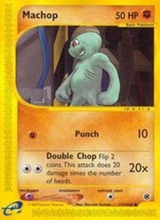 Machop 117/165 - Expedition Reverse Holofoil - Common