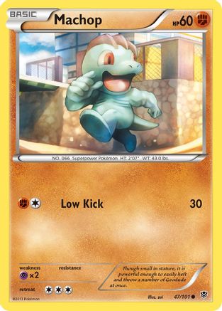 Machop (47/101) - Plasma Blast Reverse Holofoil - Common