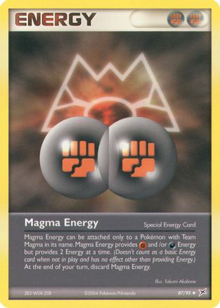 Magma Energy - 087/95 - Team Magma vs Team Aqua Reverse Holofoil