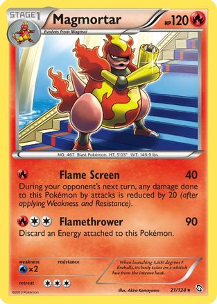 Magmortar 021 - Dragons Exalted Reverse Holofoil - Rare