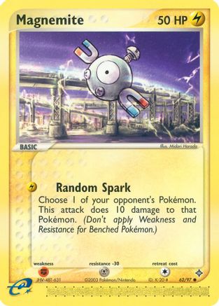 Magnemite 062/97 - Dragon Reverse Holofoil - Common