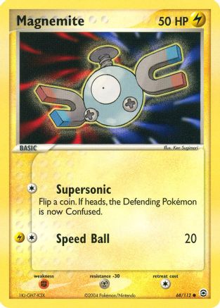 Magnemite - 068/112 - FireRed & LeafGreen Reverse Holofoil