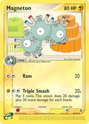 Magneton 035/97 - Dragon Reverse Holofoil - Uncommon