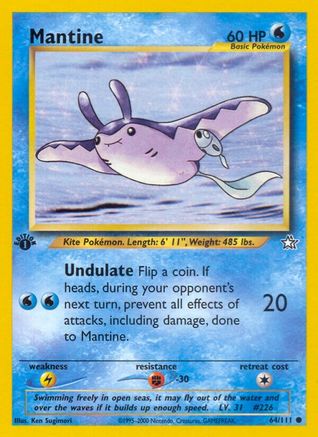 Mantine 064/111 - Neo Genesis 1st Edition - Common