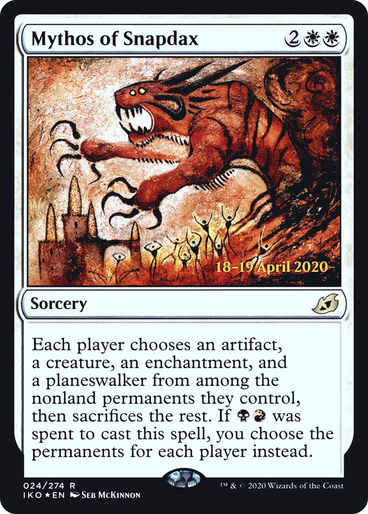 Mythos of Snapdax (PRE-24S) - Ikoria: Lair of Behemoths Promos Foil
