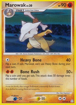Marowak (63/146) - Legends Awakened - Uncommon