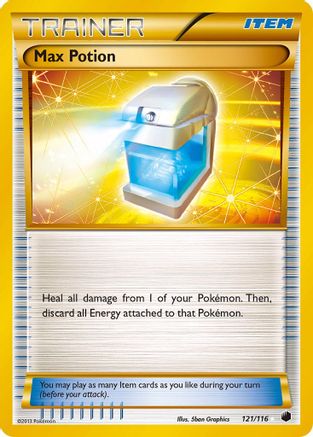 Max Potion (Secret Rare) (121/116) - Plasma Freeze Holofoil - Secret Rare