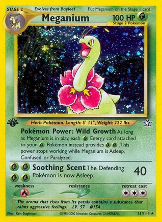 Meganium (11/111) - Neo Genesis 1st Edition Holofoil - Holo Rare