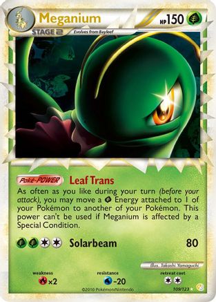 Meganium (Prime) (109/123) - HeartGold SoulSilver Holofoil - Ultra Rare